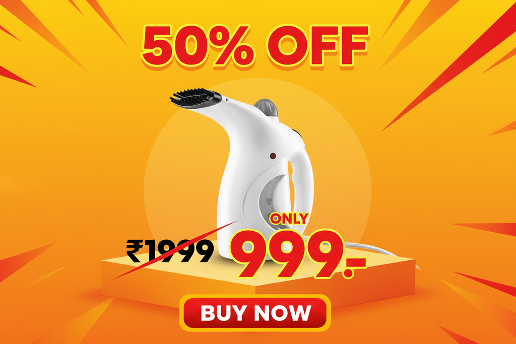 2-in-1 Portable Garments & Facial Steamer