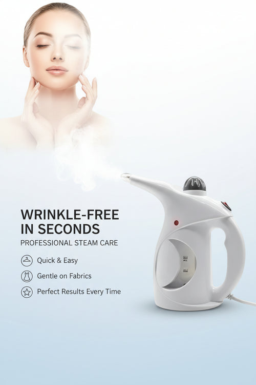 2-in-1 Portable Garments & Facial Steamer